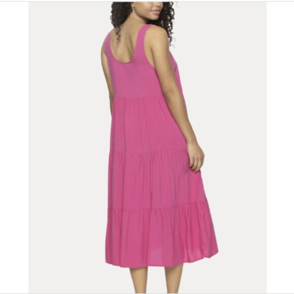 Felina Women's Isabelle MIDI Flowy Dress, Lilac Rose, NWT - Picture 3 of 4